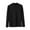 Black, variant on Sevevn Women's Fashion Casual Round Neck Internal Construction Solid Color Shirt Long Sleeve Top Black L Deal of the Week