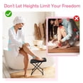 thumbnail image 4 of Reposapiés SUBAY Ajustable Plegable con Base Antideslizante para Pedicura, 4 of 7