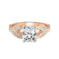 thumbnail image 4 of IGI Certified 5 Carat Radiant Shape Lab Grown Diamond Engagement Ring | 14K Rose Gold | Nova Split Shank Vintage Diamond Ring | FG-VS Quality Friendly Diamonds, 4 of 6