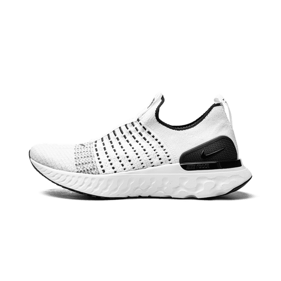 NIKE MENS React Phantom Run Flyknit "White/White-Black-Pure Platinum" Cj0277 100 Cj0277 100 from Stadium Goods