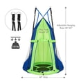 thumbnail image 3 of Spaco 2-in-1 40 Inch Kids Hanging Chair Detachable Swing Tent Set, Tree Swing Tent, Detachable Play Tent for 2 or 3 Kids with Capacity of 330 lbs, Green, 3 of 8