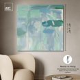 thumbnail image 5 of Lilly Pad Abstract I Canvas Coastal Farmhouse Wall Art by Art Remedy, Gallery Wrapped, 40" x 40", 5 of 7