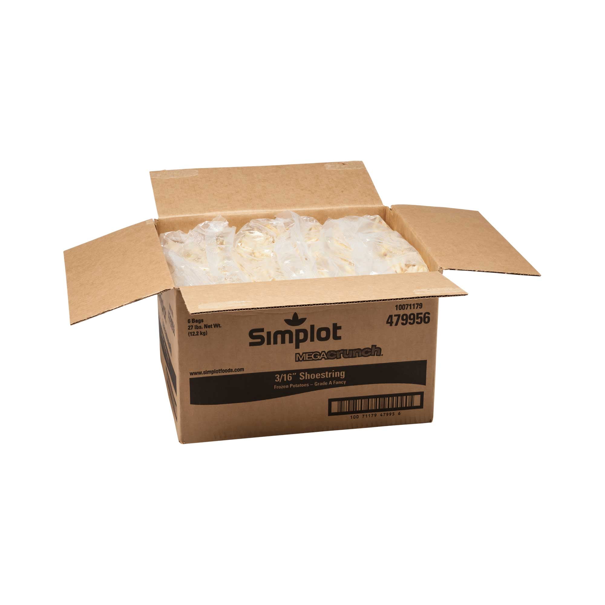 Simplot ClearlyCrisp Megacrunch Shoestring French Fry, 4.5 Pound - 6 per case.