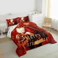 thumbnail image 2 of Manfei Retro Santa Claus Full Size Comforter Sets,Merry Xmas Bedding Comforter Set,Christmas Gifts Bedding Sets For Teens,Luxury Bedroom Decor Reversible,3 Pieces, 2 of 7