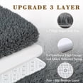 thumbnail image 5 of Rugs for Living Room 5x8, Alfombras para Salas Shag Large Plush Soft Area Rug, Shaggy Carpets for Bedroom, Kids Boys Girls Home Decor Aesthetic (Dark Grey, 5 x 8 Feet), 5 of 7