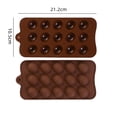 thumbnail image 2 of 15-Cavity Mini Hemisphere Silicone Ice Cube Trays Chocolate Molds Small Round Candy Molds Baking Tools for Summer Drinks Parties and Baking Enthusiasts, 2 of 5