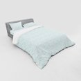 thumbnail image 3 of Ambesonne Nautical Bedding Set 3 Pcs, Abstract Clouds Waves, Twin XL, Turquoise White, 3 of 3