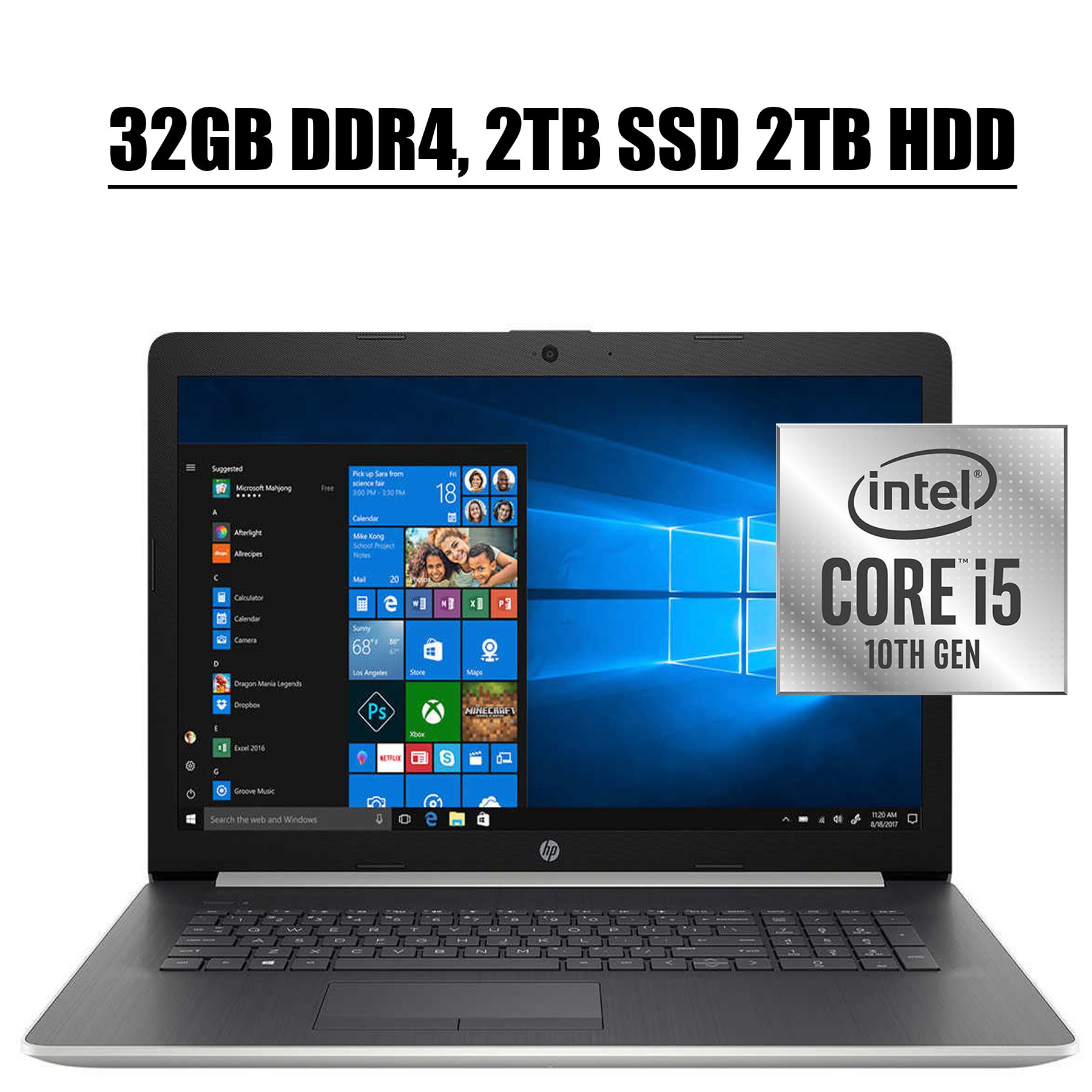 2020 Flagship HP 17 Professional Business Laptop Computer I 17.3 inch ...