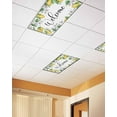 thumbnail image 2 of Fluorescent Light Covers for Ceiling Lights 1 Pack, Summer Lemon Magnetic Ceiling Light Covers 2x4 Feet for Classroom Office School, Yellow Green Botanical Welcome Overhead Drop Ceiling Light Shade, 2 of 7