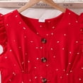 thumbnail image 4 of LOVZFMLL Robe d'Été Imprimée à la Mode pour Filles Robe Princesse Sans Manches Col en V, 4 of 8
