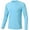 Sky Blue, variant on Satankud Mens Sun Protection UPF 50  Shirts Long Sleeve Swim Rash Guard Shirt Workout Running Athletic UV Gym Surf Hiking Light Gray 2XL
