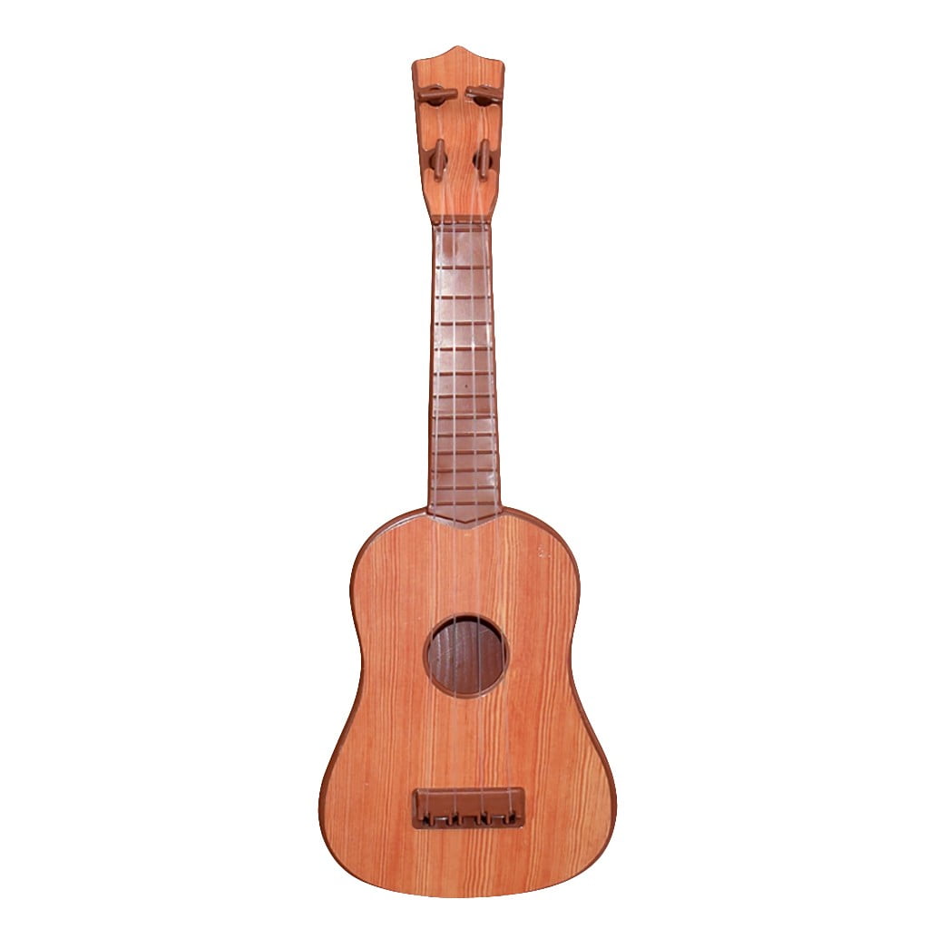Brown Kids Music & Art Development 4 Strings Guitar Ukulele Instrument Toy 
