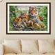 thumbnail image 5 of Diamante bordado DIY diamante pintura Tigre familia bosque punto de cruz Likrtyny Arte deco, 5 of 9