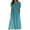 169# Cyan, variant on Spring Dresses for Women 2025 Short Sleeve Round Neck Church Dresses Pleated Knee Length Dress with Pockets Curvy Dress Red L