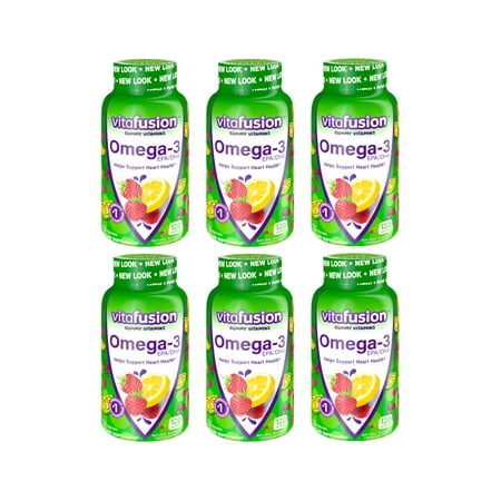 6 Packs Vitafusion Omega-3 Gummies 120 Count Each