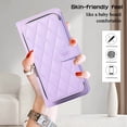 thumbnail image 4 of TECH CIRCLE Wallet Case For Google Pixel 6a,PU Leather Magnetic Flip Folio Purse Case with Card Slots Holder Shoulder Strap Wristlet Girl Women Case for Google Pixel 6A 5G 6.1" 2022,Purple, 4 of 9