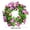 B, variant on St. Patrick's Day Artificial Shamrock Flower Wreath – Spring Door Hanging Wreath Holiday Indoor Outdoor Wall Decor
