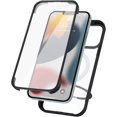 thumbnail image 6 of for iPhone 13 Pro Max Case,Built-in 9H Tempered Glass Screen Protector,Wireless Charging,Stand Kickstand,Military Dropproof,Real 360,Full Body Shockproof Phone Case(Black/Clear), 6 of 17