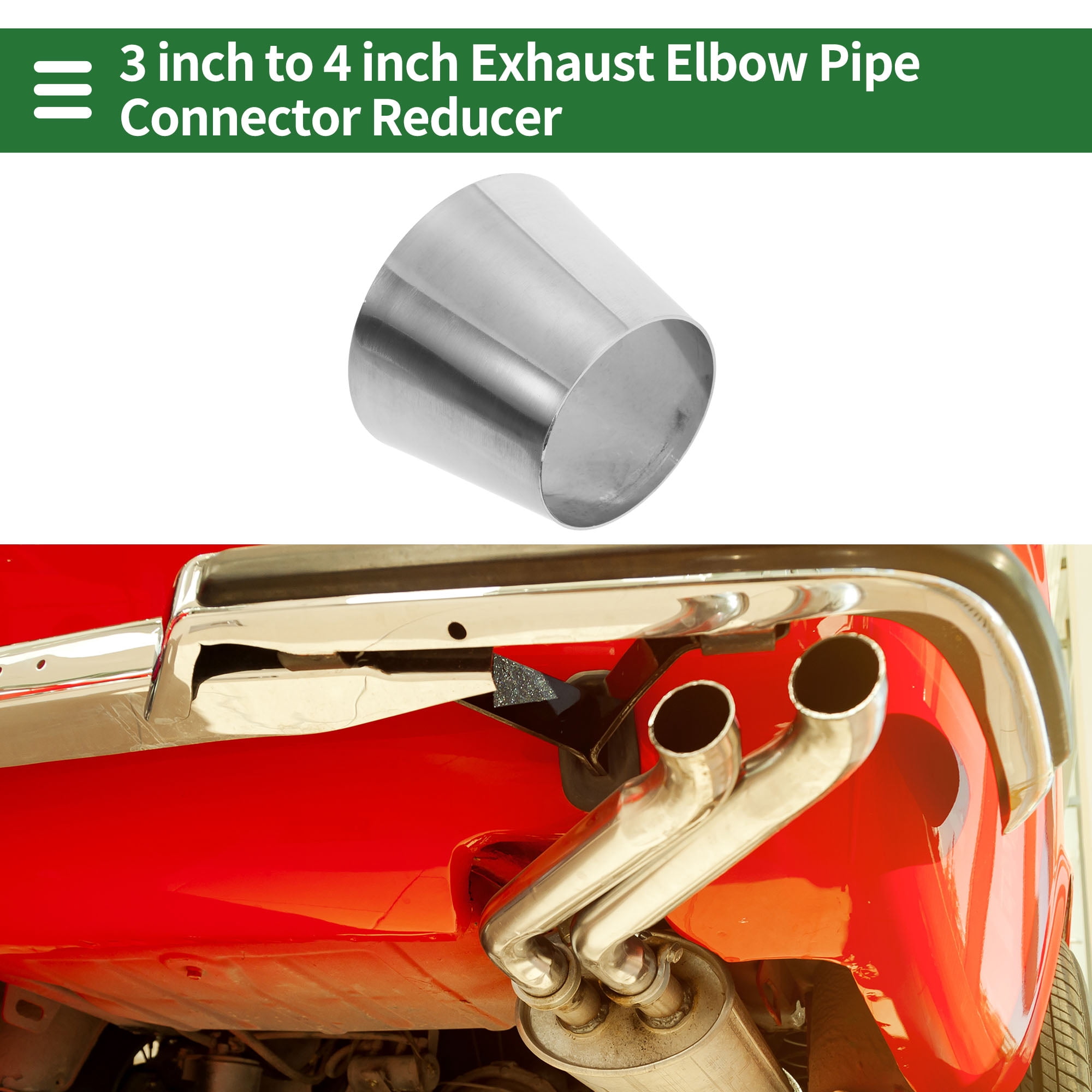 Unique Bargains Mandrel Bend Elbow Concentric Reducer Pipe Adapter 3" OD to 4" OD
