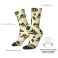 thumbnail image 4 of KLL Camping Caravan 1 Print Cool Socks Men's Women's Crew Socks Funny Crazy Novelty Stockings, 4 of 6
