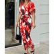 thumbnail image 3 of Vestido de cintura alta con cordones para mujer, cárdigan de un solo pecho con solapa, manga corta, dobladillo plisado, moda de verano, 2024, 3 of 5