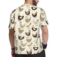 thumbnail image 2 of Wukai Funny Chicken Print Men's Short-Sleeved Mesh T-Shirt,Quick-Dry Short Sleeve Workout T-Shirt-5X-Large, 2 of 8