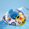 thumbnail image 3 of Anillo Inflable JShteea Natación para Bebé Coche Barco Azul, 3 of 7