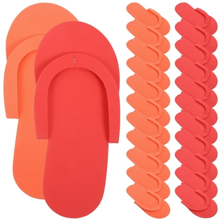 

FRCOLOR 12 Pair Disposable EVA Slipper Hotel Single Use Slippers Travel Environment Slippers (Random Color)