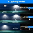 thumbnail image 4 of Luces solares Peasur 318 LED con 3 modos IP65 a prueba de agua, 4 of 7
