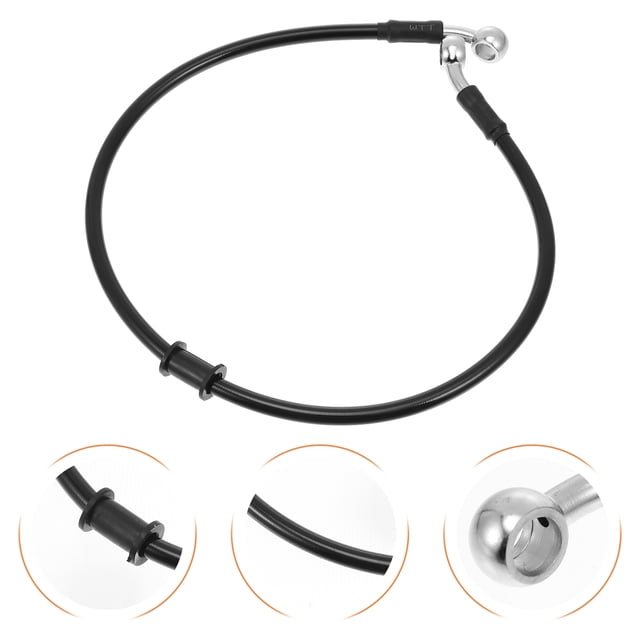 WHAMVOX Motorcycle Users 60X0.7Cm Round Simple Motorcycle Brake Hose Set For Braking Operations 1Pack