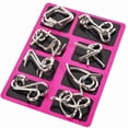 thumbnail image 1 of Metal Wire Brain Teaser Puzzles, Iq Logic Games for Adults And Teens, Challenging Disentanglement Puzzles for Focus And Problem Solving, Classic Mind Game, 1 of 8