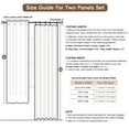 thumbnail image 4 of 100% Blackout Faux Linen Curtains for Livingroom Bedroom W50 X L96,2 Panels Set Thermal Insulated Curtains With Free 20 Ring Clips - Moss Green, 4 of 9