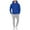 Blue, variant on QQAMB Men Two Piece Matching Tracksuit Daily Outings Hoodie Pullover Sweatpant Baggy Workout Pockets Set