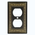 thumbnail image 3 of Metal Light Switch Plate Cover Elegant Victorian Floral Frame Black FRA060, 3 of 15