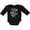 AB-Black, variant on Inktastic Pink or Blue, Big Brother Loves You Footprints and Heart Boys Long Sleeve Baby Bodysuit