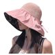 thumbnail image 1 of Sombrero para mujer con protección solar UPF 50+: sombrero plegable de paja para exteriores, revestimiento negro, protección UV para el verano, 1 of 6