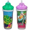 thumbnail image 2 of Playtex Baby Sipsters Stage 3 Insulated Straw Sippy Cup, 9 oz, 2 pack (Color May Vary), 2 of 12