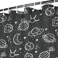 thumbnail image 3 of Star Constellation Shower Curtain Space Galaxy Design Waterproof Bathroom Drape Fade-Resistant with Metal Grommets 72x72, 3 of 5