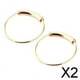 thumbnail image 1 of Pendientes de Aro Yinane 2 Piezas acero inoxidable 8mm Oro y rosa, 1 of 8