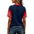 thumbnail image 4 of Women's USA Soccer Jersey Shirts 2026 Country Team Short Sleeve V Neck Fan International Football Shirt Retro Streetwear Top, Dark Blue XXXL, 4 of 4