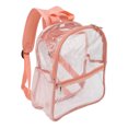 thumbnail image 4 of Mochila escolar transparente con diseño de cremallera de PVC, de gran capacidad y portátil, 4 of 8