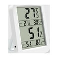thumbnail image 2 of MasteelfCA Indoor Hygrothermograph High Precision Room Digital Hygrometer Electric LED Display Thermometer without Battery White, 2 of 7