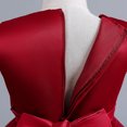 thumbnail image 4 of Generic Christmas Sweatshirt Kids Toddler Girl Dress Summer Sleeveless Bowknot Flower Princess Dress Catwalk Performance Dress for 2024 New Vintage Holiday Party Clothing(12-13 Years,Red), 4 of 8