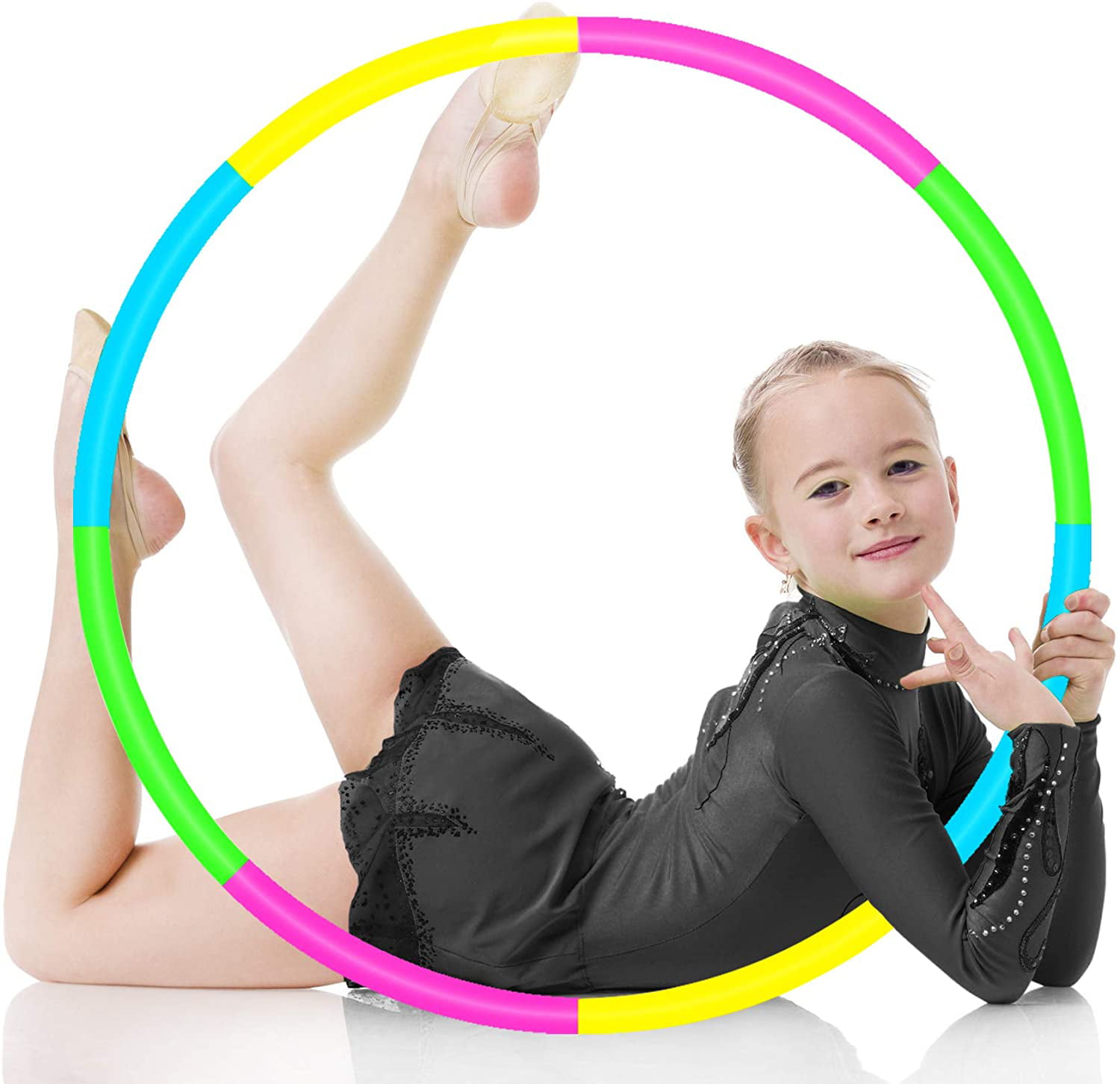 Hula hoop kids exercise fitness plastic weighted hoops kid Indoor Outdoor Play 