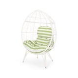Keondre Indoor Wicker Teardrop Chair with C… product image