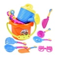 thumbnail image 1 of Summer beach Toys water playing Tools Cartoon Reusable for Outdoor Seaside 9Pcs B, 1 of 8