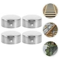 thumbnail image 4 of MOVTOTOP 4pcs Handrail End Caps Stainless Steel Handrail Stair End Caps Stair Railing End Plugs Metal Handrail Caps, 4 of 6