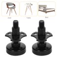 thumbnail image 3 of SKISUNO 1Jgo Pies Ajustables Para Nivelar Muebles Y Mesas Color Negro Redondo Protección Suelos, 3 of 6