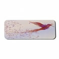 thumbnail image 1 of Birds Computer Mouse Pad, Flame Colored Sketch of Flying Broad-Billed Hummingbird with Feathers, Rectangle Non-Slip Rubber Mousepad Large, 31" x 12" Gaming Size, Burgundy Orange, by Ambesonne, 1 of 2