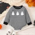 thumbnail image 2 of Akiihool Baby Rompers Unisex Baby Jumpsuit Infant Boys Girls Cotton Spring Fall Romper One-Piece Coverall Baptism Outfit 0-24 Months Black,12-18 Months, 2 of 9
